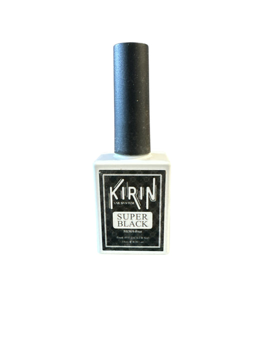 Kirin Gel color Super Black Hema Free 0.5 oz