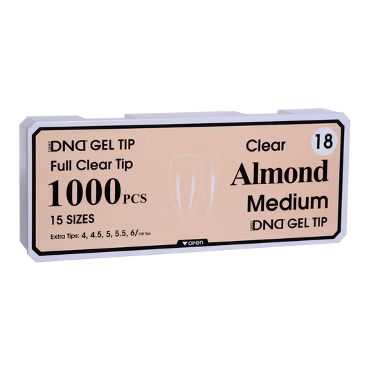 DND Soft Gel Tips - Almond Medium #18