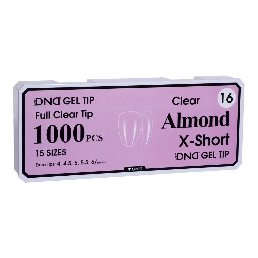 DND Soft Gel Tips - Almond X-Short #16