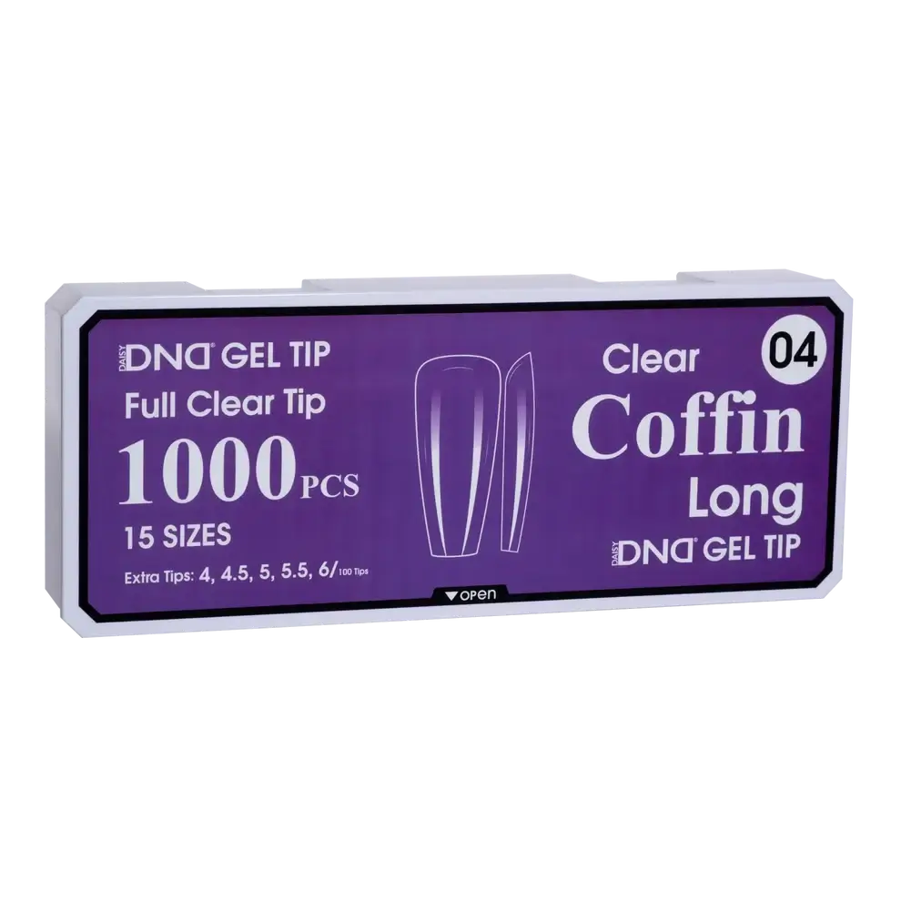 DND Soft Gel Tips - Coffin Long #04