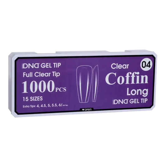 DND Soft Gel Tips - Coffin Long #04