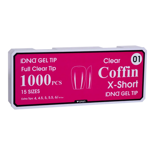 DND Soft Gel Tips - Coffin X-Short #01