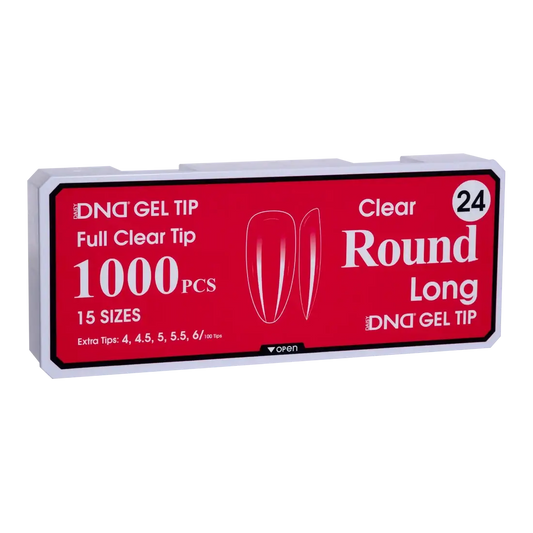 DND Soft Gel Tips - Round Long #24