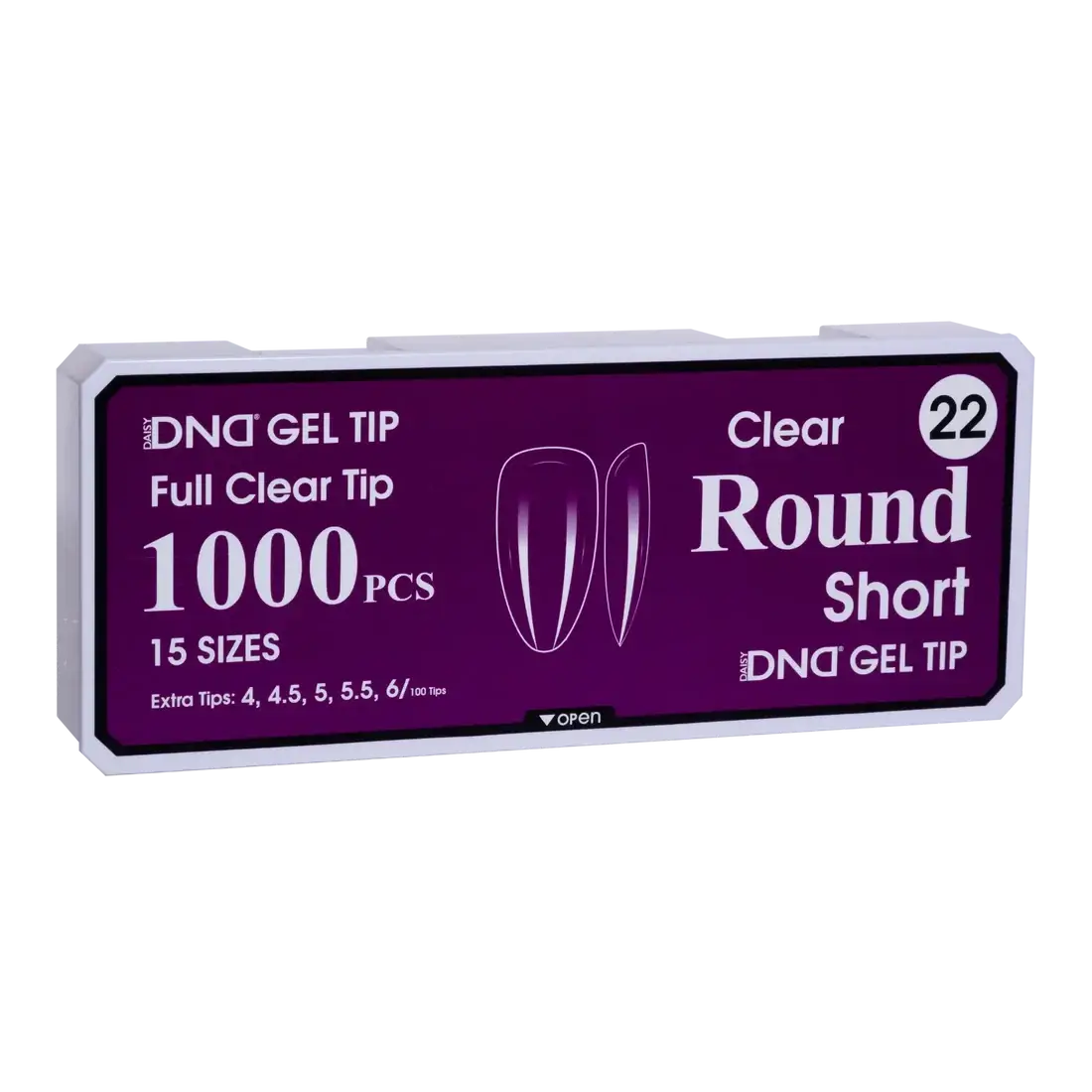 DND Soft Gel Tips - Round Short #22