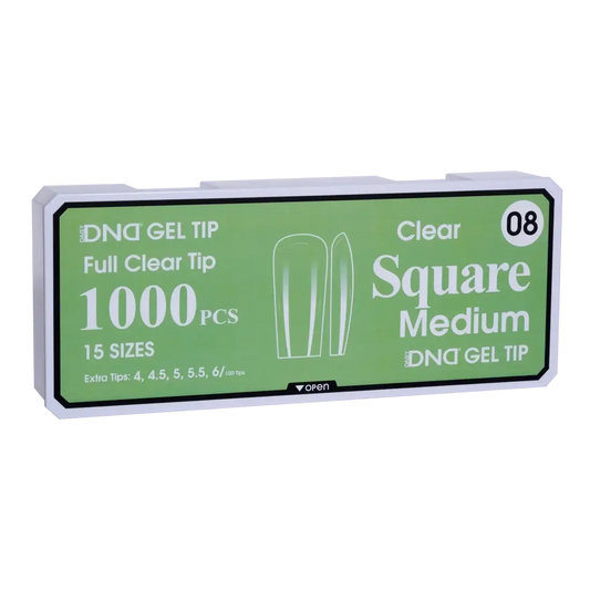 DND Soft Gel Tips - Square Medium #08