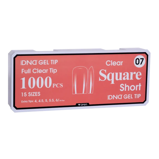 DND Soft Gel Tips - Square Short #07