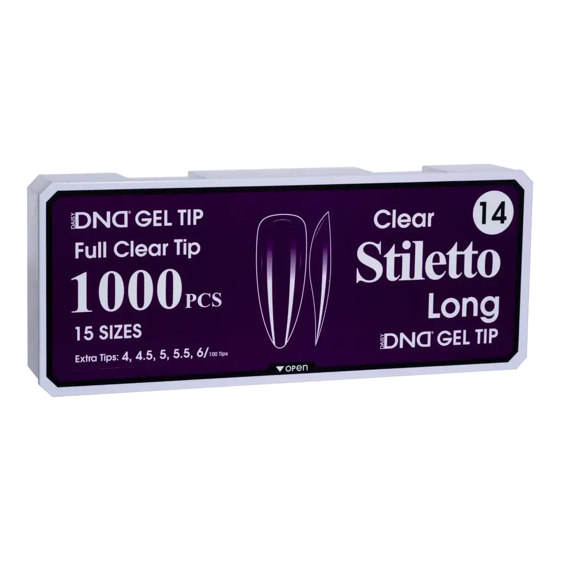 DND Soft Gel Tips - Stiletto Long #14