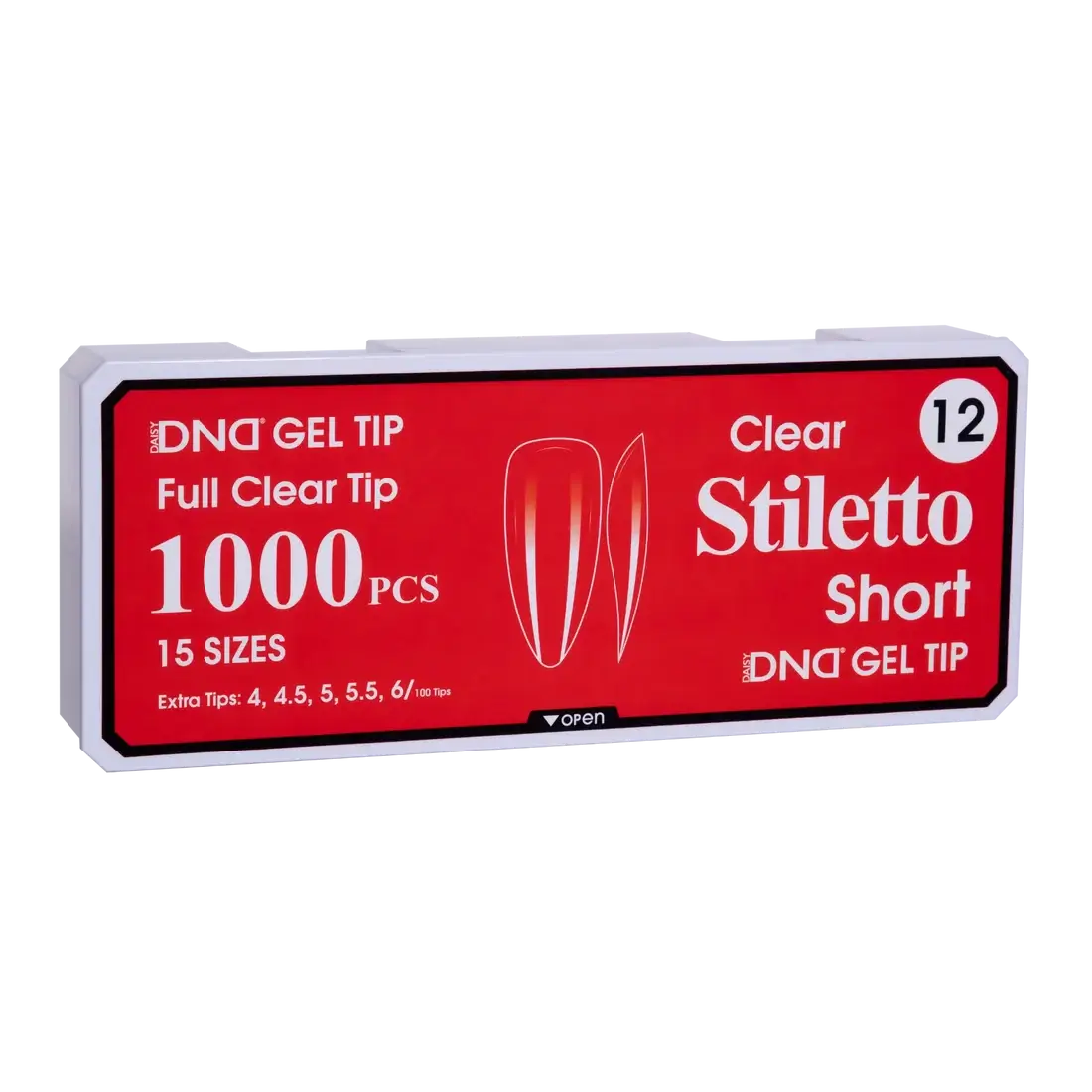 DND Soft Gel Tips - Stiletto Short #12