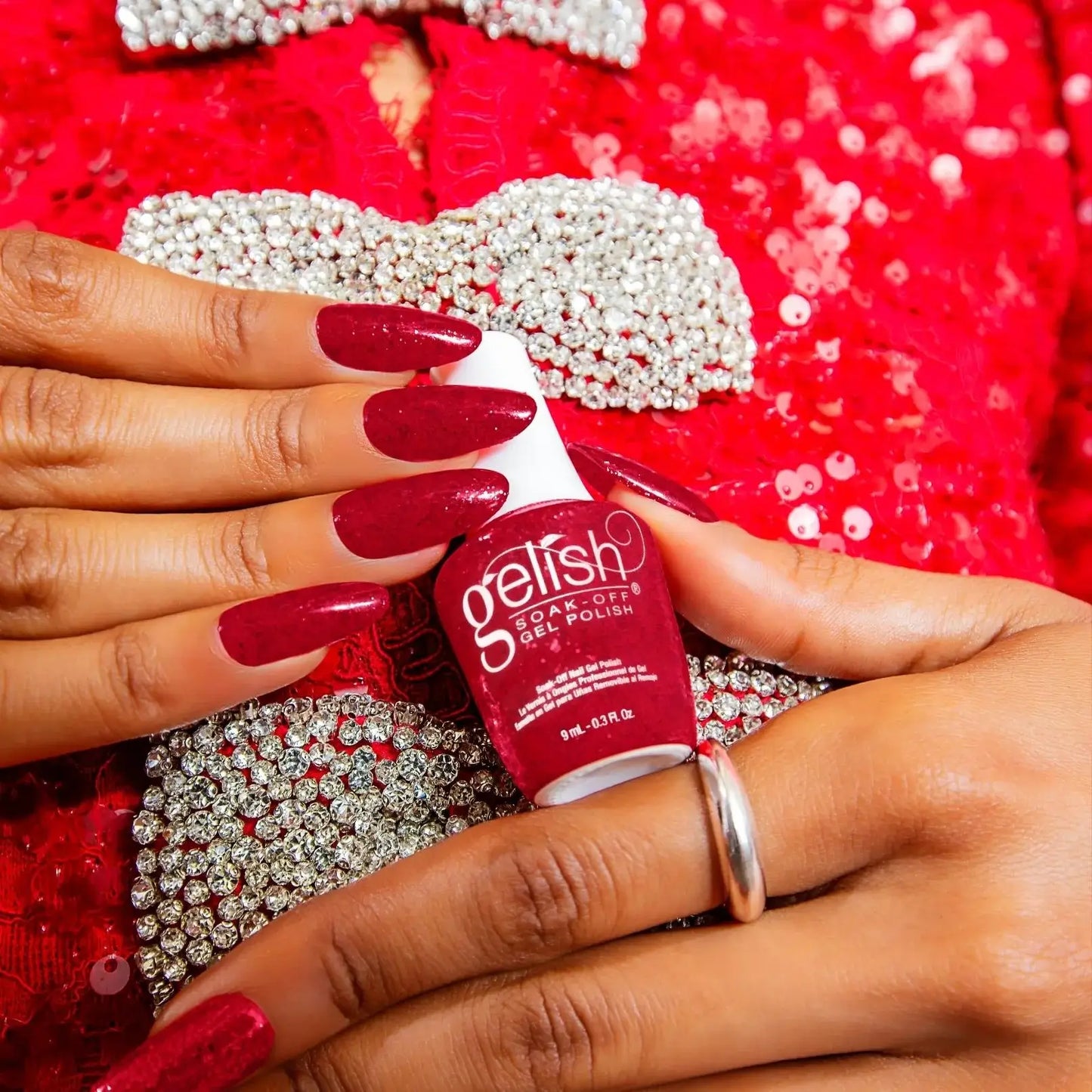 Gelish Xpress Dip - Poinsettia Stardust 1.5 oz - #1620582