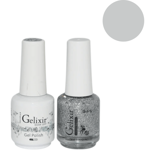 Gelixir Gel Polish & Nail Lacquer Duo - #136 - Premier Nail Supply 