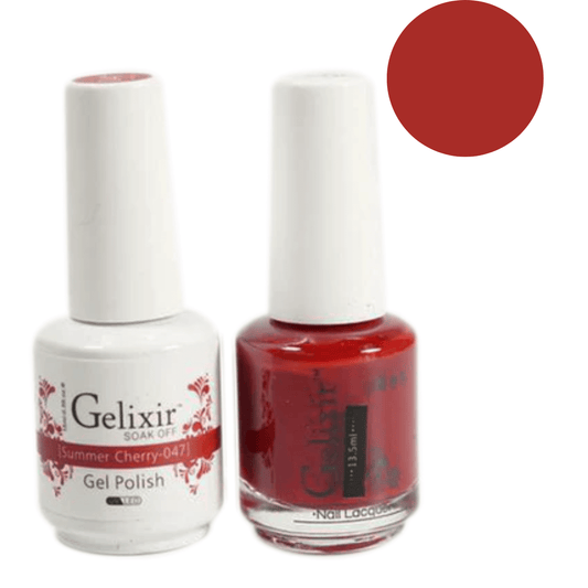 Gelixir Gel Polish & Nail Lacquer Duo Blood Mary - #47 - Premier Nail Supply 