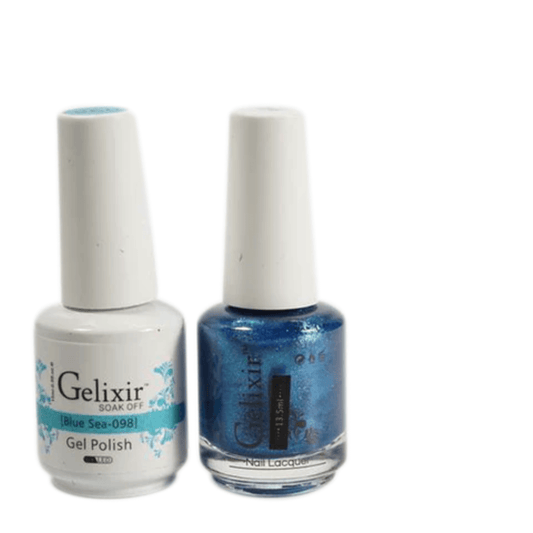 Gelixir Gel Polish & Nail Lacquer Duo Blue Fairly - #98 - Premier Nail Supply 