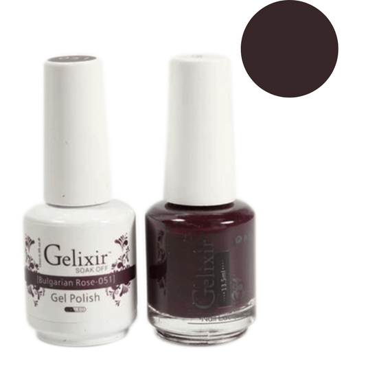 Gelixir Gel Polish & Nail Lacquer Duo Bulgarian Rose - #51 - Premier Nail Supply 