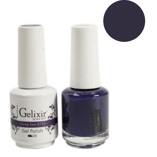 Gelixir Gel Polish & Nail Lacquer Duo Deep Sea - #75 - Premier Nail Supply 