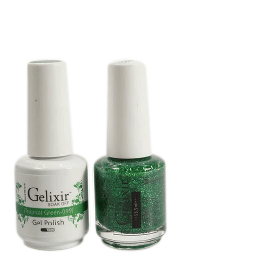 Gelixir Gel Polish & Nail Lacquer Duo Green Fairly - #99 - Premier Nail Supply 