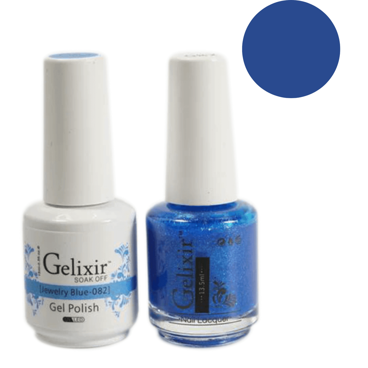 Gelixir 146 Gelixir Gel Polish & Nail Lacquer Duo Jewelry Blue - #82,PNS