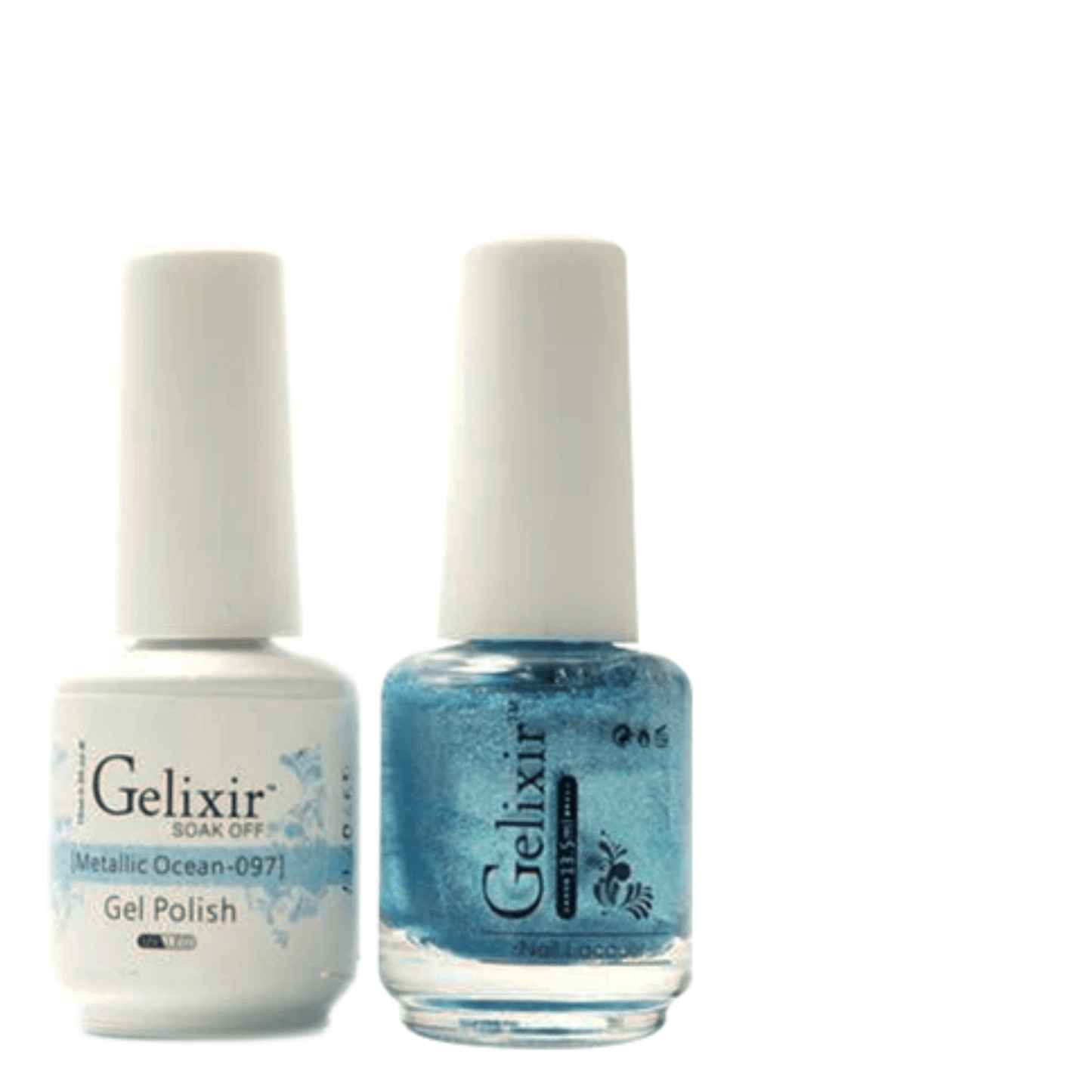 Gelixir Gel Polish & Nail Lacquer Duo Metallic Ocean - #97 - Premier Nail Supply 