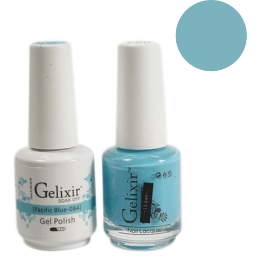Gelixir Gel Polish & Nail Lacquer Duo Pacific Blue - #84 - Premier Nail Supply 