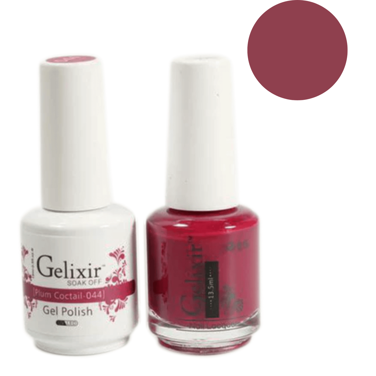 Gelixir Gel Polish & Nail Lacquer Duo Plum Cocktail - #44 - Premier Nail Supply 