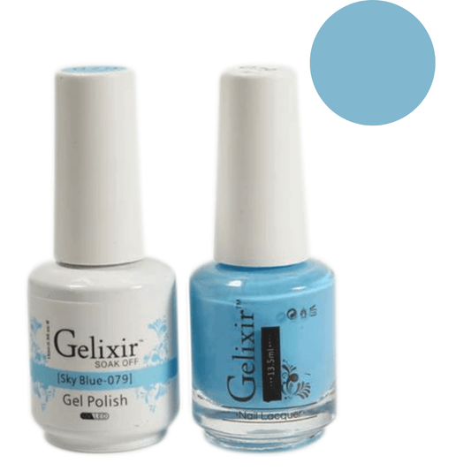 Gelixir Gel Polish & Nail Lacquer Duo Sky Blue - #79 - Premier Nail Supply 