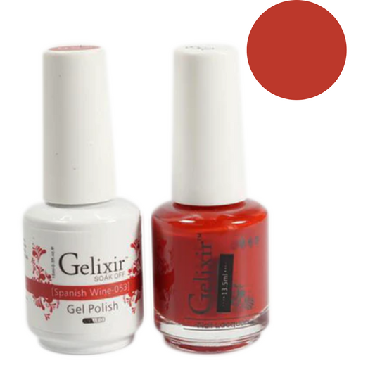 Gelixir Gel Polish & Nail Lacquer Duo Spanish Wine - #53 - Premier Nail Supply 