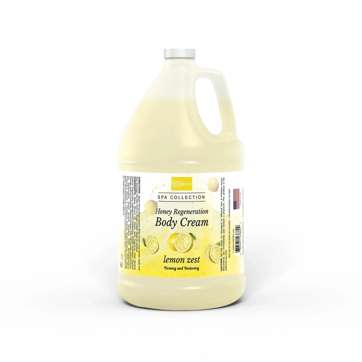 Be Beauty - Spa Collection Body Cream Lotion Lemon Zest Gallon