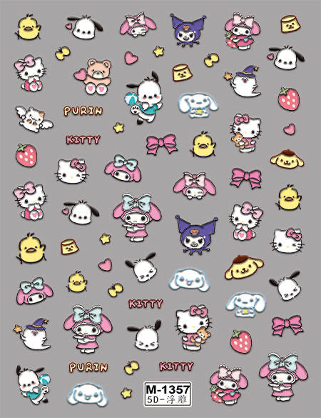 Nail Sticker 5D Kitty Purin M1357 Beyond Beauty Page