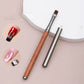Nail Brush Dual French Wood Handle with Magnet