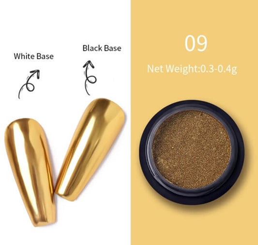MEDINA Gold Chrome Nail Powder - Premier Nail Supply 