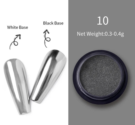 MEDINA Silver Chrome Nail Powder - Premier Nail Supply 
