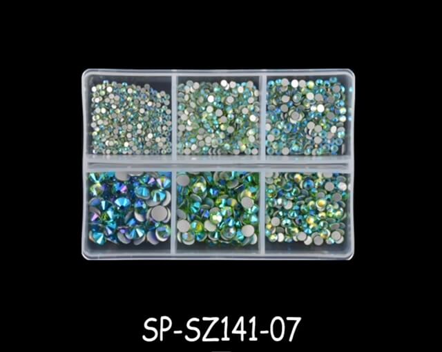 Nail Rhinestones Crytal AB - Premier Nail Supply 