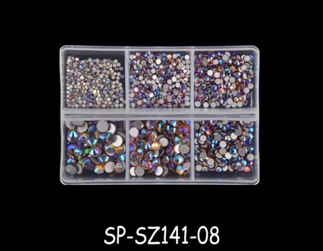 Nail Rhinestones Crytal AB - Premier Nail Supply 