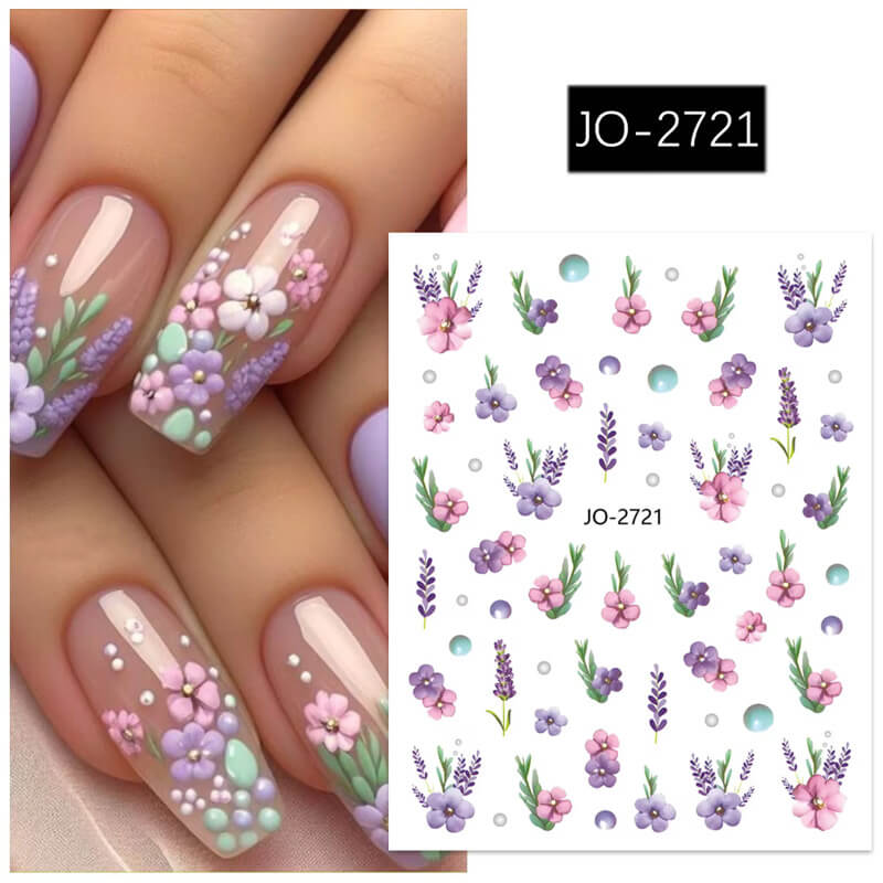 Nail Sticker Flowers #JO2721,PNS