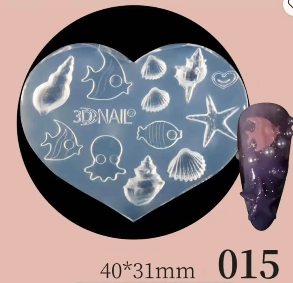 Nail Art 3D Silicone Ocean Motifs