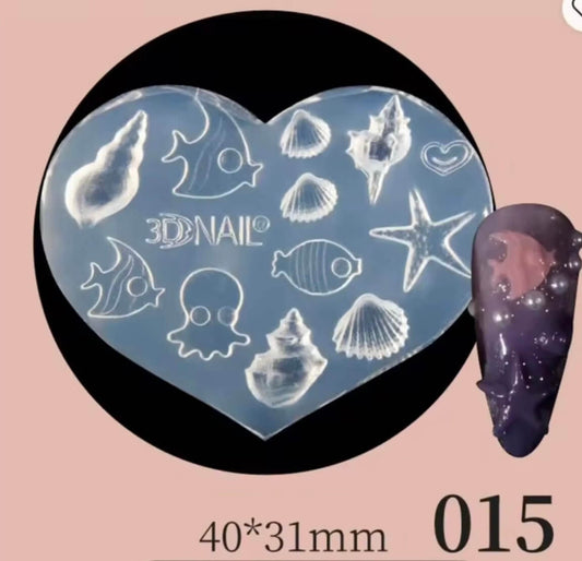 Nail Art 3D Silicone Ocean Motifs