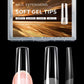 Nail Tip Press on Square XX Long Extensions Soft Gel 12Sizes 240pcs #OM13