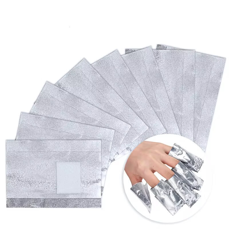 Nail Foil Wraps for Soak Off Gel Polish Remover 100pcs/Box