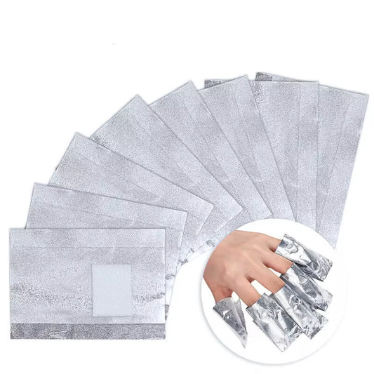 Nail Foil Wraps for Soak Off Gel Polish Remover 100pcs/Box