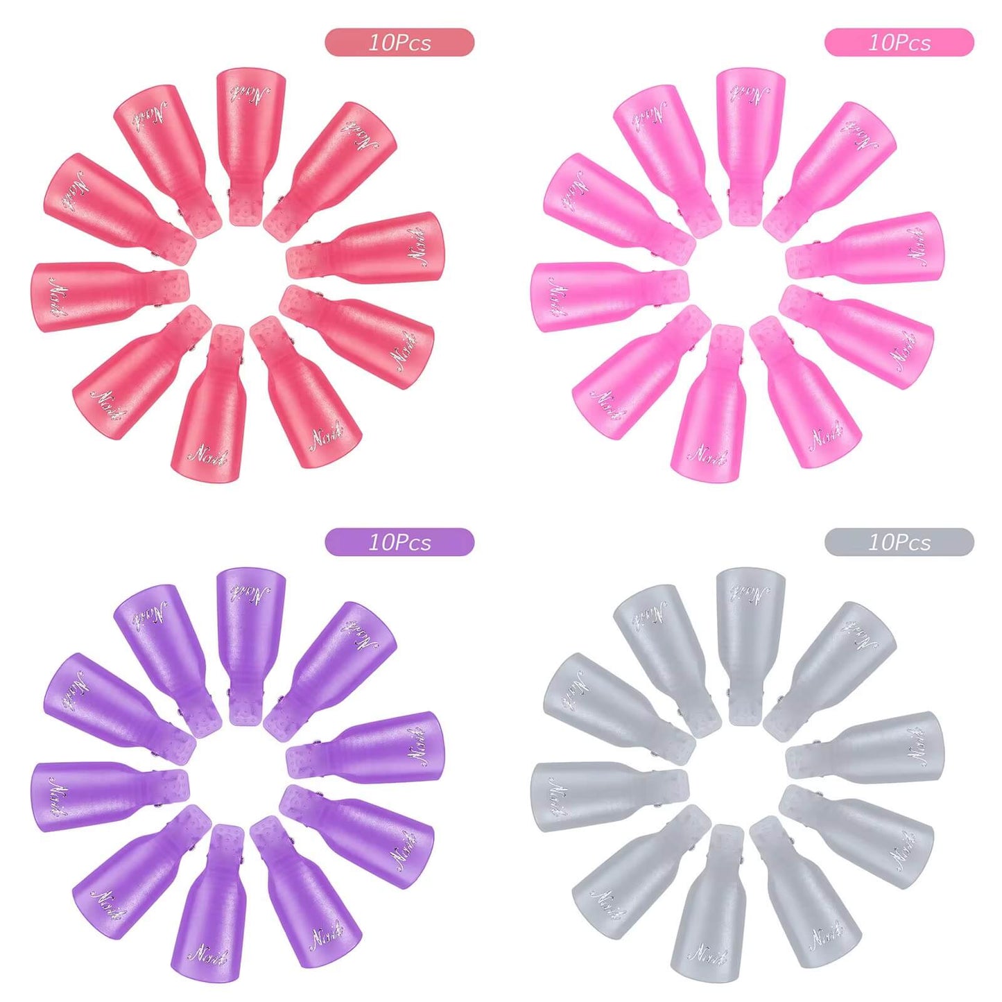 Nail Soak Off Clip Reusable 10bag/Bag