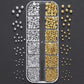 Nail Art Flatback AB Gold and Silver Pearl 12grits Box