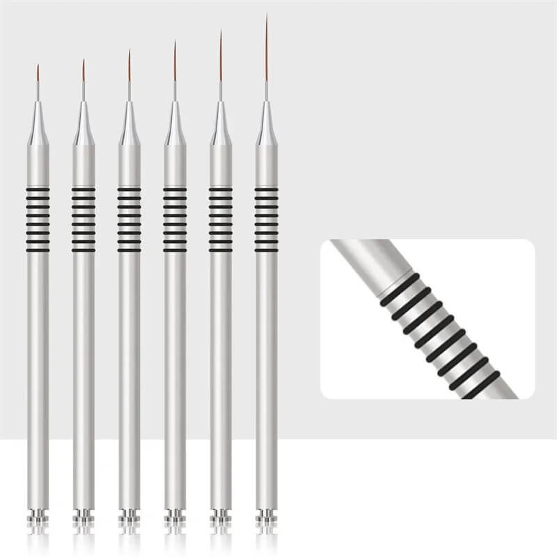 Nail Art Liner Design Brush 6Pcs/set - Premier Nail Supply 