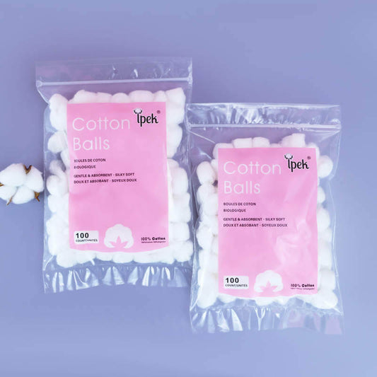 Ipek-Cotton Balls 100 count - Premier Nail Supply 