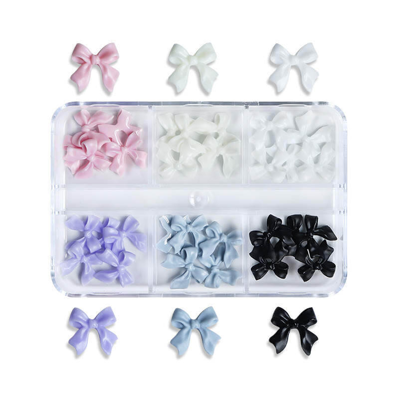 Nail Charm Resin Bow Mix Colors - Premier Nail Supply 