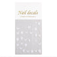 Nail Sticker White Rose with Butterfly #DH724