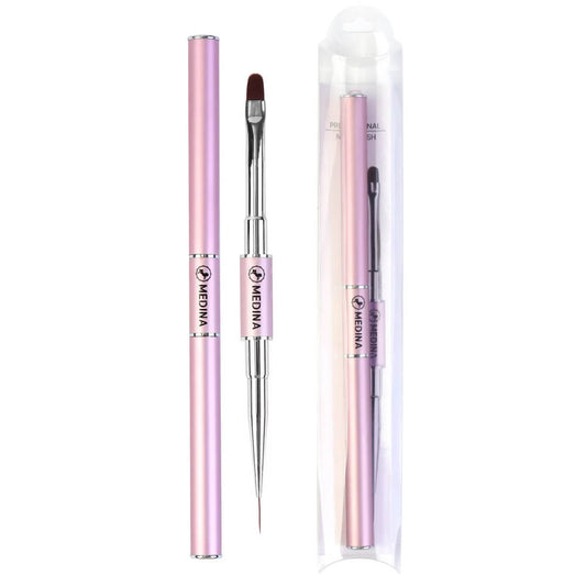 Medina - Dual Fine Liner and Gel Builder Brush #76738