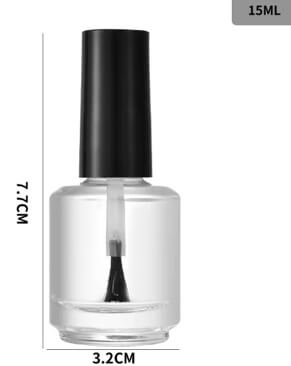 Empty Nail Polish Bottles with Brush 1pcs