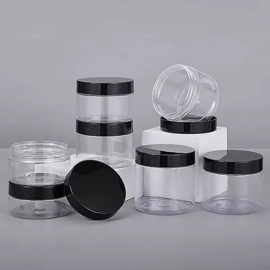 Acrylic Round Clear Jars with Lids 2oz