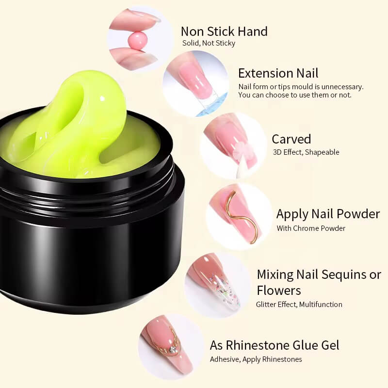 Born Pretty - Non-Stick Glowing the Dark Extension Gel -NEG22