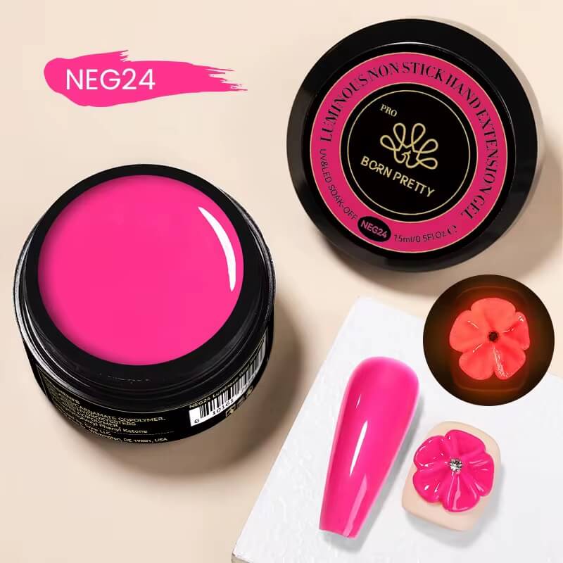 Born Pretty - Non-Stick Glowing the Dark Extension Gel -NEG24
