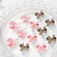 Nail Charm Bow with Diamond 2pcs/bag - Premier Nail Supply 